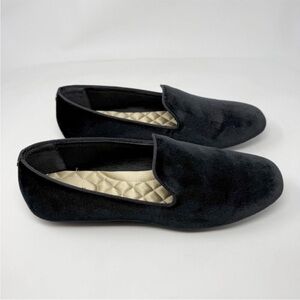 NEW Birdies Women’s The Starling Black Velvet Slip On Loafers 10W Old Money